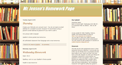 Desktop Screenshot of mrjensenhomework.blogspot.com