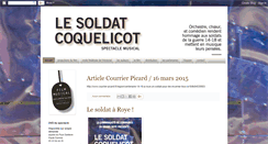 Desktop Screenshot of le-soldat-coquelicot.blogspot.com