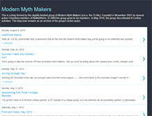 Tablet Screenshot of modernmythmakers.blogspot.com