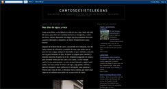 Desktop Screenshot of cantosdesieteleguas.blogspot.com