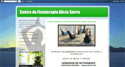 Desktop Screenshot of centrodefisioterapiaaliciasierra.blogspot.com