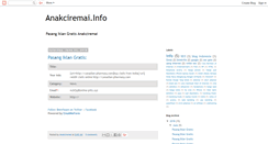Desktop Screenshot of info-anakciremai.blogspot.com