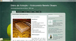 Desktop Screenshot of diariodanutricao.blogspot.com