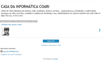 Tablet Screenshot of casadainformaticacoari.blogspot.com