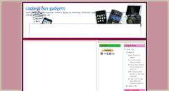 Desktop Screenshot of coolestfungadgets.blogspot.com