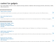 Tablet Screenshot of coolestfungadgets.blogspot.com