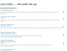 Tablet Screenshot of dirt-under-the-rug.blogspot.com