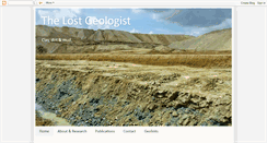 Desktop Screenshot of lostgeologist.blogspot.com