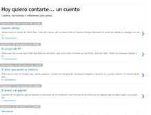 Tablet Screenshot of hoyquierocontarte.blogspot.com