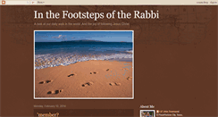 Desktop Screenshot of inthefootstepsoftherabbi.blogspot.com