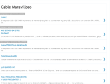 Tablet Screenshot of cablemaravilloso.blogspot.com