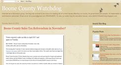 Desktop Screenshot of boonecountywatchdog.blogspot.com