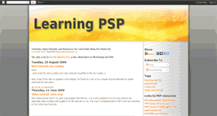 Desktop Screenshot of learning-psp.blogspot.com