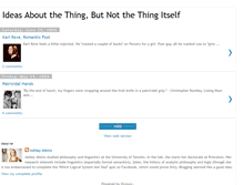 Tablet Screenshot of ideasaboutthethingnotthethingitself.blogspot.com