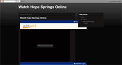 Desktop Screenshot of hope-springs-full-movie.blogspot.com