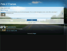 Tablet Screenshot of petsinframes.blogspot.com