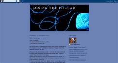 Desktop Screenshot of losing-the-thread.blogspot.com