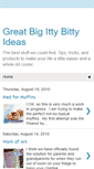 Mobile Screenshot of ittybittyideas.blogspot.com