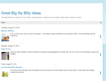 Tablet Screenshot of ittybittyideas.blogspot.com