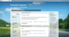 Desktop Screenshot of domesticatedengineer.blogspot.com