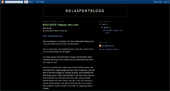 Desktop Screenshot of 1kolaspoof.blogspot.com