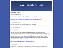 Tablet Screenshot of manigajahkristal1.blogspot.com