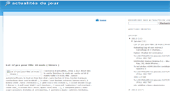 Desktop Screenshot of actualitesdujour.blogspot.com