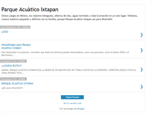 Tablet Screenshot of parqueacuaticoixtapan.blogspot.com