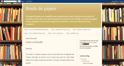 Desktop Screenshot of bouledepapier.blogspot.com