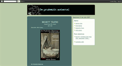 Desktop Screenshot of deprofesionmaternal.blogspot.com