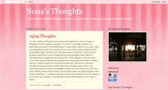 Desktop Screenshot of nonasthoughts.blogspot.com