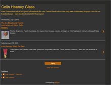 Tablet Screenshot of colinheaneyglass.blogspot.com