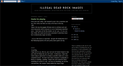 Desktop Screenshot of illegaldeadrockimages.blogspot.com