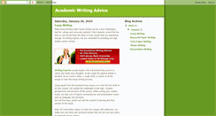 Desktop Screenshot of academicwritingadvice.blogspot.com