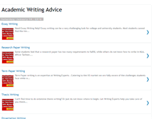 Tablet Screenshot of academicwritingadvice.blogspot.com