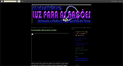 Desktop Screenshot of ministerioluzparaasnacoes.blogspot.com