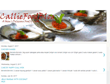 Tablet Screenshot of calliefoodblog.blogspot.com