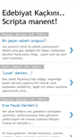 Mobile Screenshot of edebiyatkackini.blogspot.com