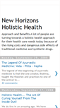 Mobile Screenshot of newhorizonsholistichealth.blogspot.com