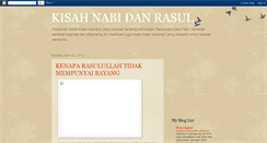 Desktop Screenshot of kisahrasulullah.blogspot.com