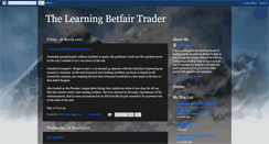 Desktop Screenshot of learningbetfairtrader.blogspot.com