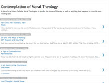 Tablet Screenshot of moraltheology.blogspot.com