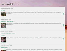 Tablet Screenshot of mommydots.blogspot.com