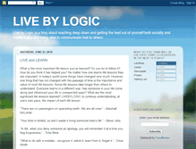 Tablet Screenshot of livebylogic.blogspot.com