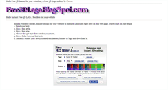 Desktop Screenshot of free3dlogo.blogspot.com