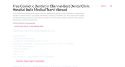 Desktop Screenshot of dentistchennai-india.blogspot.com