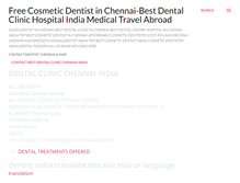 Tablet Screenshot of dentistchennai-india.blogspot.com