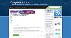 Desktop Screenshot of complaintletter.blogspot.com