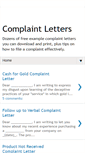 Mobile Screenshot of complaintletter.blogspot.com