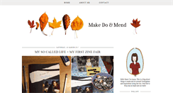Desktop Screenshot of makedo-and-mend.blogspot.com